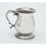 An Italian silver coloured baluster mug by Brandimarte