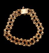 A 9 carat gold bracelet