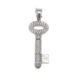 A diamond key pendant by Theo Fennell