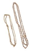 An early 20th century gold fancy link chain