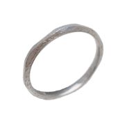 A platinum wedding band