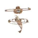 A mid 20th century Royal Navy sweetheart brooch