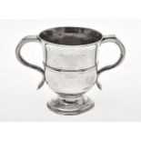 A late George II silver twin handled cup by Richard Gurney & Co.