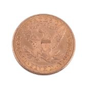 USA, gold 5 Dollars 1908