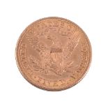 USA, gold 5 Dollars 1908