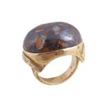 An opal matrix dress ring by Alvaro e Correnti