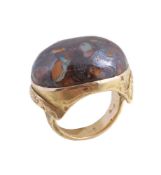 An opal matrix dress ring by Alvaro e Correnti