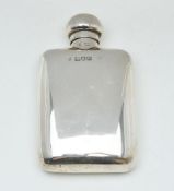 A silver rounded rectangular small spirit flask by W. & G. Neal