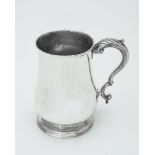 An early George III silver baluster mug