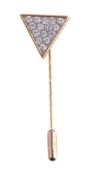 A diamond stick pin