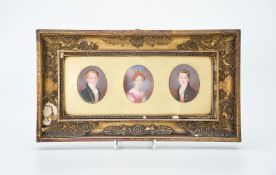 ϒ Edward William Thomson (1770-1847), three portraits of two brothers and their sister