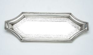 A George III silver snuffers tray by Michael Plummer