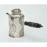 ϒ A Danish silver shaped cylindrical small coffee pot by Michelsen