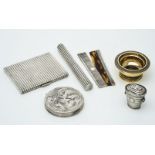 Six items of Continental small silver