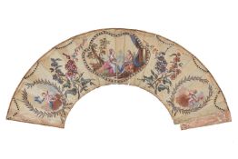 A gauze fan leaf, circa 1760