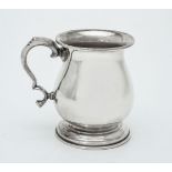 An Italian silver coloured baluster mug by Brandimarte, Florence post 1968