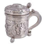 A Danish silver small tankard, national mark for 1953 only, in late 17th century style