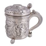 A Danish silver small tankard, national mark for 1953 only, in late 17th century style