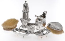 A pair of silver novelty sweet dishes by James Dixon and Sons, Sheffield 1937