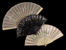 ϒ Three various fans, European early 20th century