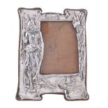 An Edwardian silver photograph frame, maker's mark J. B & Co. (not traced), Birmingham 1904,