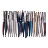 A collection of Parker pens