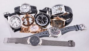 A collection of wristwatches