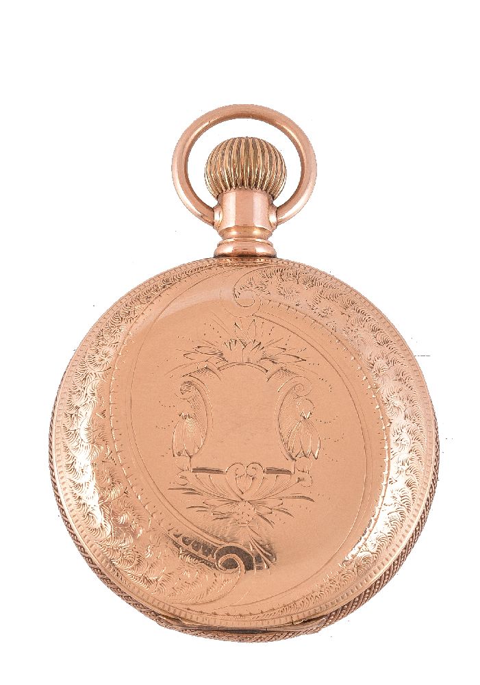 The Dueber Watch Co., Gold coloured full hunter keyless wind pocket watch - Image 3 of 4