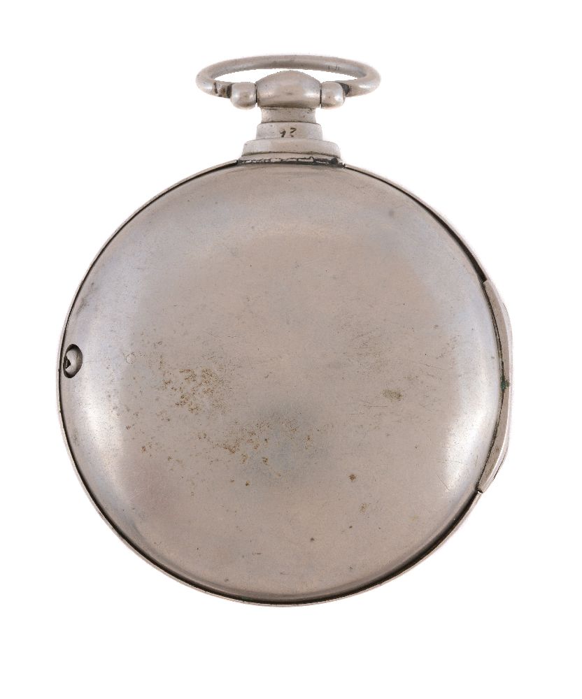 G. Beifield, White metal pair cased pocket watch - Image 2 of 2