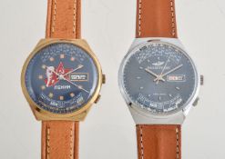 Raketa,A gold plated base metal perpetual calendar wrist watch