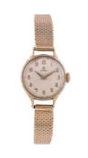 Omega, Lady's 9 carat gold bracelet watch