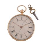 J. H. Hayes, 18 carat gold open face pocket watch