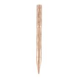 Cartier, a gold coloured combination fountain pen and propelling pencil