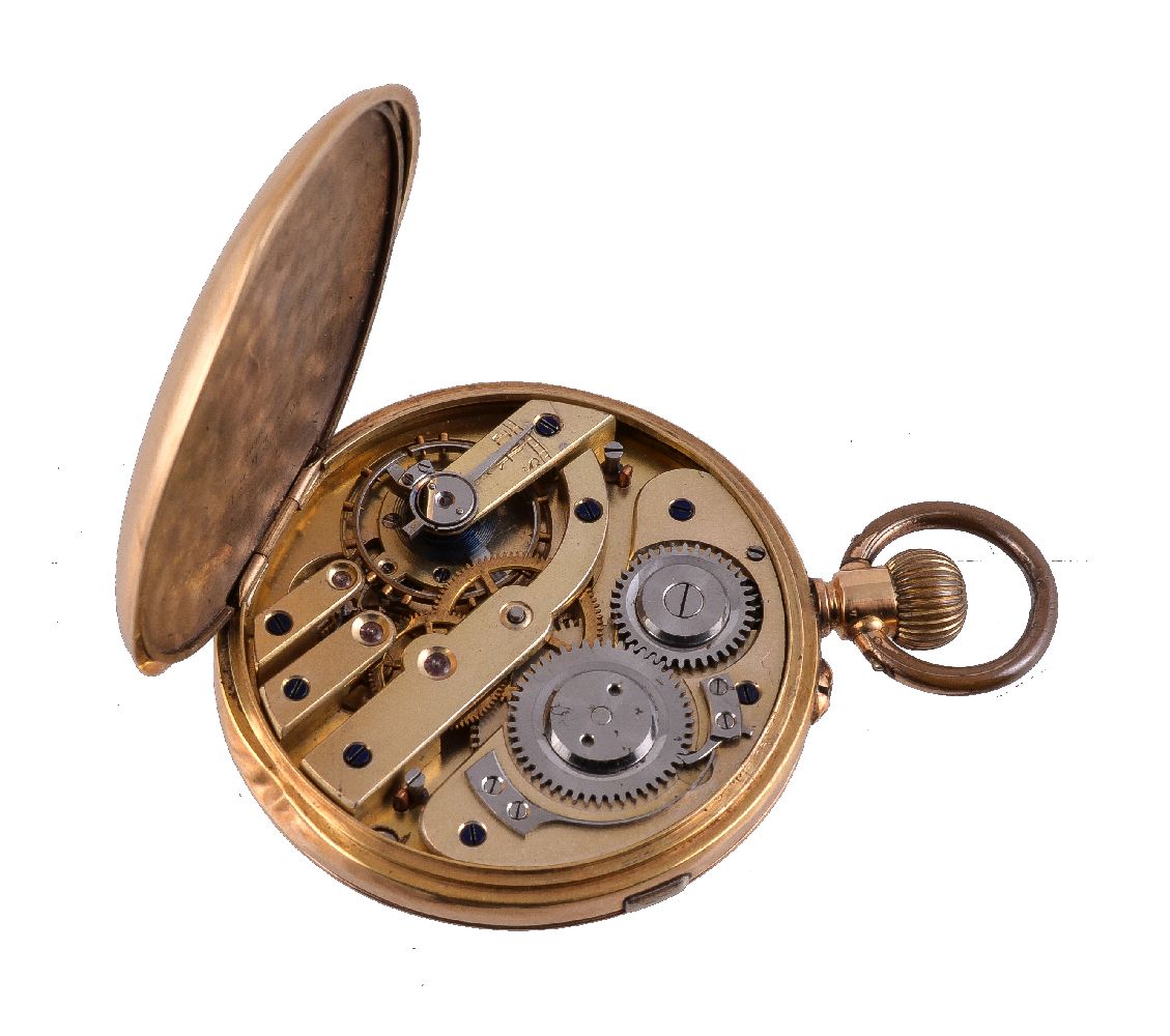 Unsigned,18 carat gold open face keyless wind pocket watch - Image 2 of 2