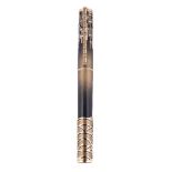 S. T. Dupont, Shanghai, a limited edition black lacquer and gold dust fountain pen