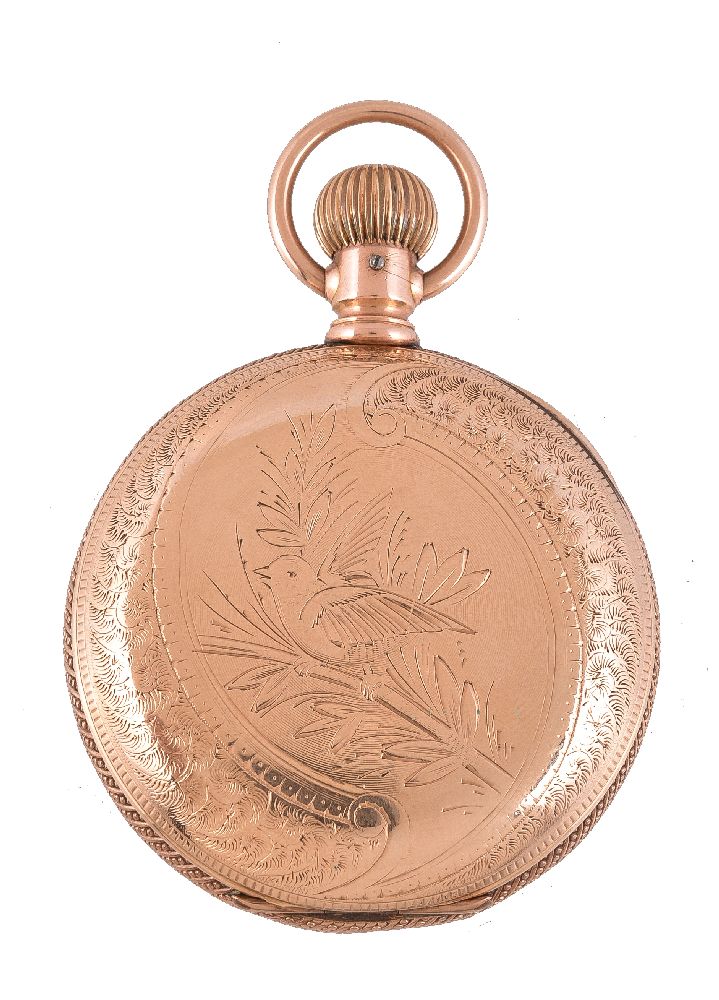 The Dueber Watch Co., Gold coloured full hunter keyless wind pocket watch - Image 2 of 4