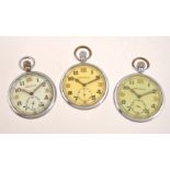 Jaeger LeCoultre,Base metal open face keyless wind military pocket watch