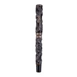 Parker, Snake, a limited edition black acrylic and silver mounted fountain pen