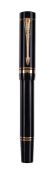 Parker, Duofold, a black fountain pen