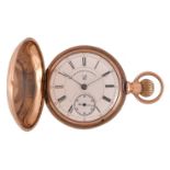 The Dueber Watch Co., Gold coloured full hunter keyless wind pocket watch