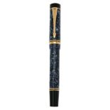 Parker, Duofold Centennial, a blue marbled fountain pen