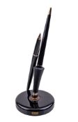 Parker, a black lacque pen stand