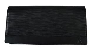 Louis Vuitton, Honfleur, a black Epi leather clutch bag