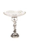 An Italian silver figural centre stand