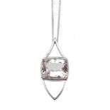 A morganite necklace