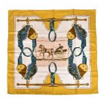 Hermès, Carrick A Pompe, a silk scarf