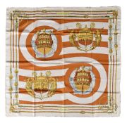 Hermès, Chateaux D'arriere, a silk scarf