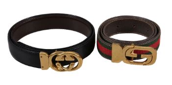 Gucci, a reversible belt