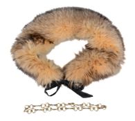 A fox fur collar