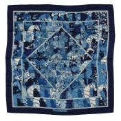 Hermès, Ali-Baba, a blue silk scarf